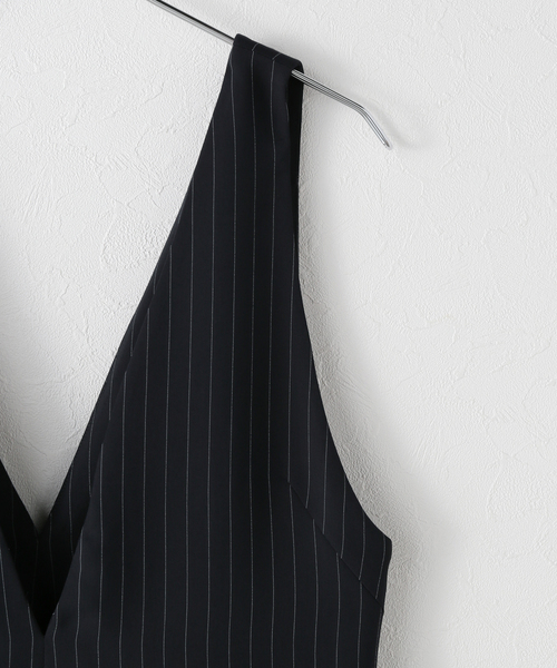 Spick＆Span サロペット オーバーオール ピンストライプV