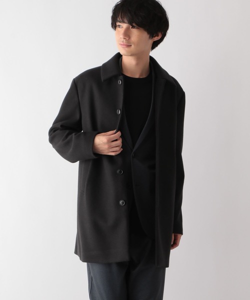 GLOBAL WORK（グローバルワーク） ステンカラーコート SMALL ネイビー