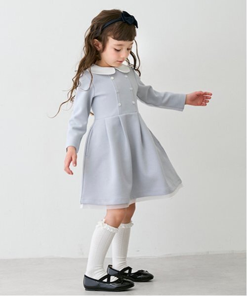 「petit main」 「KIDS」長袖ワンピース 90cm ライトピンク キッズ_画像2
