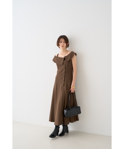 ROUGE VIF Sophie ワンピース 「一部店舗限定」アシメショルダー