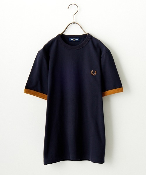 FRED PERRY 「FRED PERRY」 半袖Tシャツ M ネイビー レディース