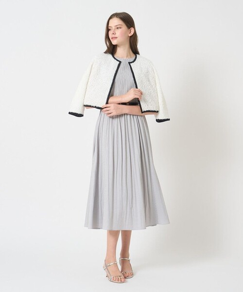 ANAYI ワンピース サッカーストレッチプリーツ : ZOZOTOWN Yahoo