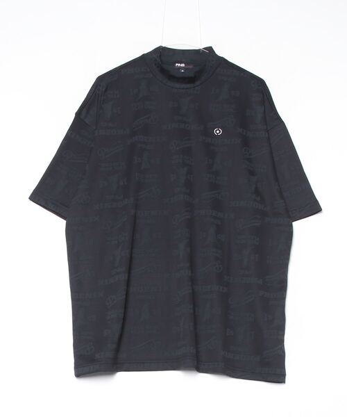 PING（ピン） tシャツ PHOENIXロゴジャカード半袖ハイネックシャツ