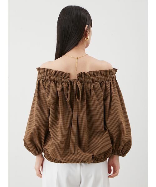 Mila Owen（ミラオーウェン） ブラウス シャツ 後リボンボリューム