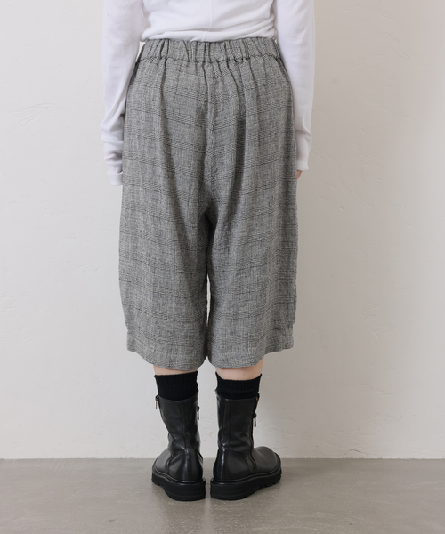 JOURNAL STANDARD LUXE パンツ シルクMIXチェック ハーフパンツ