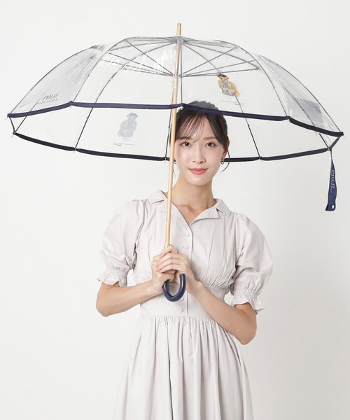 新品　ポロラルフローレン　雨傘　ビニール傘　ポロベア　ネイビー POLO RALPH LAUREN（ポロ・ラルフローレン） 傘 ビニール傘 雨傘