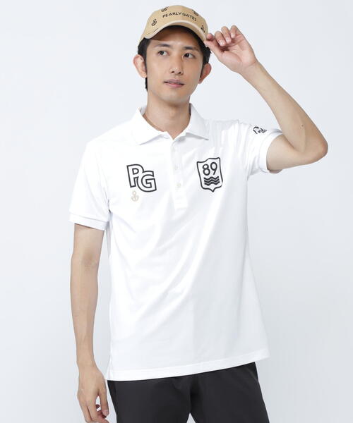 PEARLY GATES ポロシャツ 「PEARLY GATES」ストレッチカノコアンカー