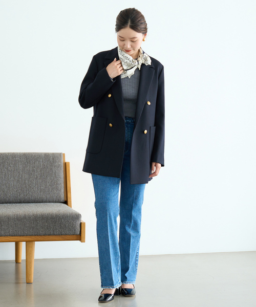 イエナ　テーラードジャケット　ネイビー IENA（イエナ） テーラードジャケット 36 ネイビー レディース