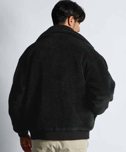 LANVIN en Bleu tシャツ 軽量 オーバーサイズ ボアジャケット メンズ