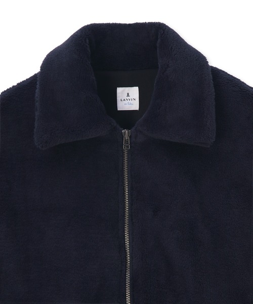 LANVIN en Bleu tシャツ 軽量 オーバーサイズ ボアジャケット メンズ