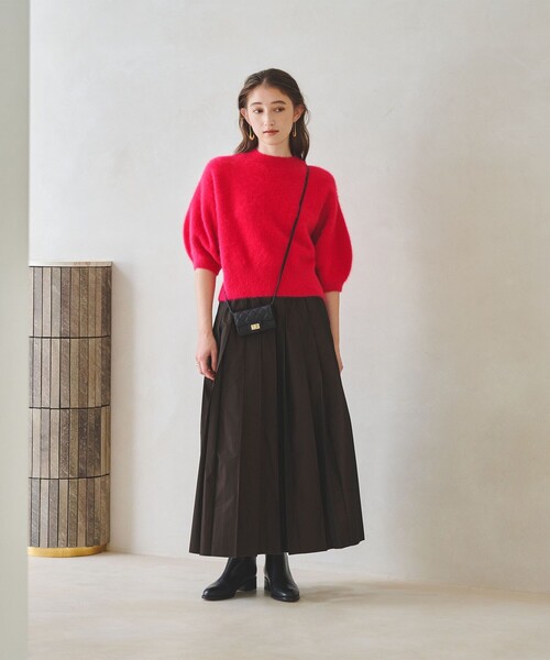 UNITED ARROWS ニット セーター フォックスカシミヤ パフ ハーフ