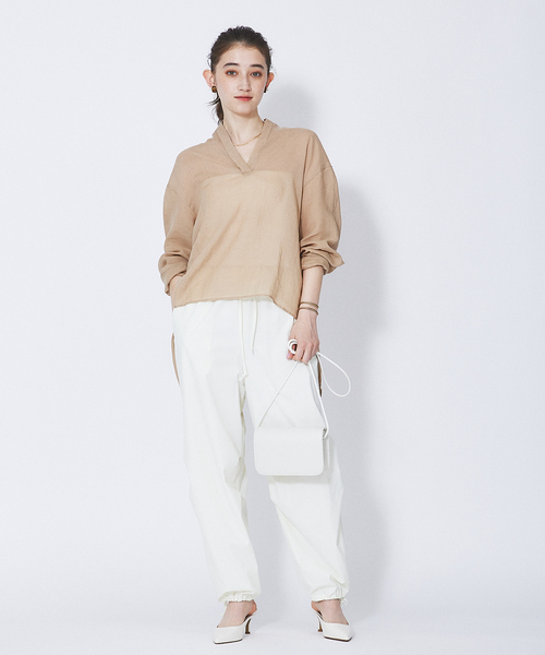 「Rouge vif」 長袖ブラウス フリー ベージュ レディース_画像6