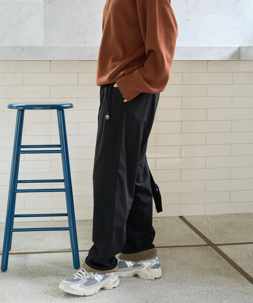 FREAK’S STORE プリントフリースリブパンツ ネイビー/M★★ FREAK’S STORE プリントフリースリブパンツ ネイビー/M★★