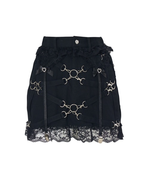 AVENCHUMU スカート Garter ＆ Harness lace mini skirt : ZOZOTOWN