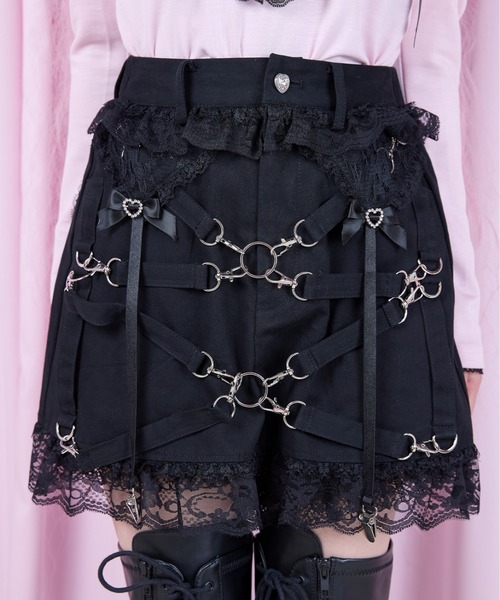 AVENCHUMU スカート Garter ＆ Harness lace mini skirt : ZOZOTOWN