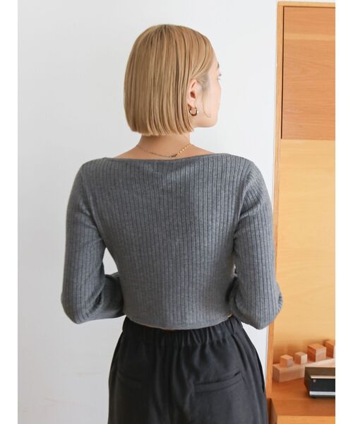 Ungrid（アングリッド） ニット セーター ボートネックショートニット