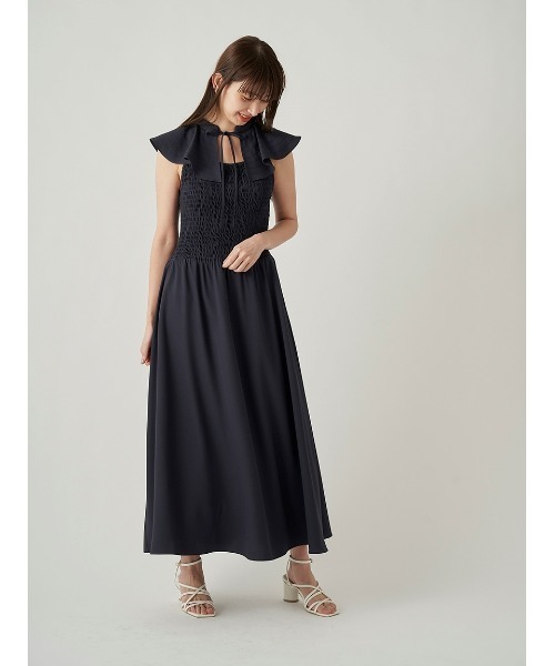 SNIDEL（スナイデル） ノースリーブワンピース 1 ネイビー レディース