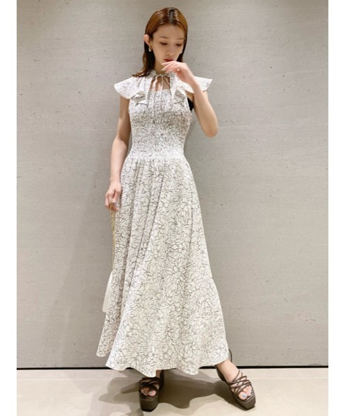 SNIDEL ノースリーブフレアワンピース SNIDEL（スナイデル） ノースリーブワンピース 1 ネイビー レディース