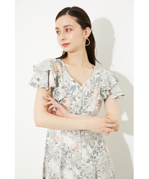 「rienda」 ノースリーブワンピース MEDIUM アイボリー レディース_画像5