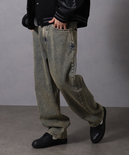 FUBU（フブ） ジーンズ Studs Denim Jacket / スタッズ デニム パンツ