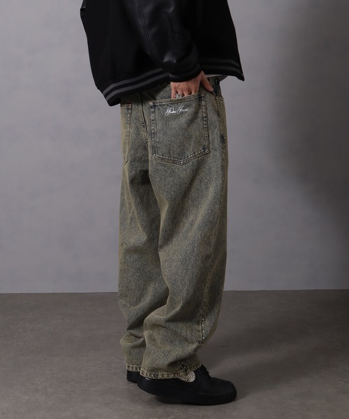 FUBU（フブ） ワイドパンツ ジーンズ Studs Denim Jacket / スタッズ
