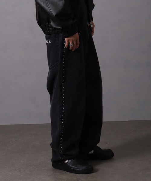 FUBU（フブ） ワイドパンツ ジーンズ Studs Denim Jacket / スタッズ