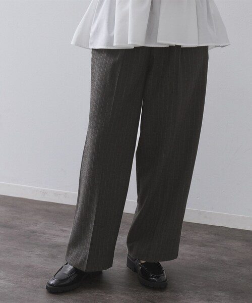 OPAQUE.CLIP（オペークドットクリップ） パンツ ピンストライプ