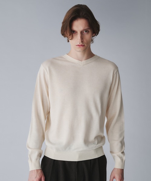 Regen Glanz セーター ニット wool blend vneck cropped knit/ウール