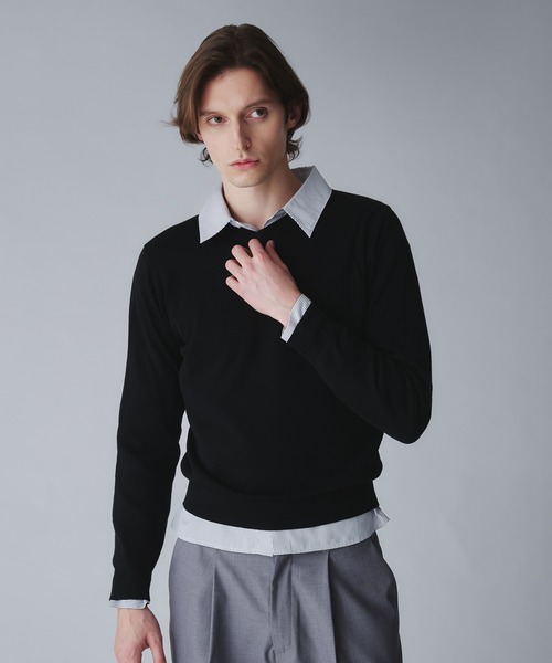 Regen Glanz セーター ニット wool blend vneck cropped knit/ウール
