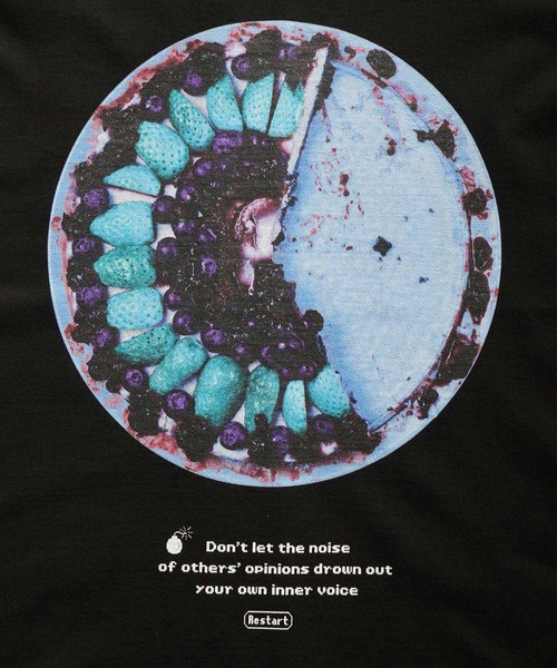 「SHAREEF」 半袖Tシャツ 3 ブラック メンズ_画像3