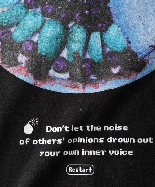 「SHAREEF」 半袖Tシャツ 3 ブラック メンズ_画像5