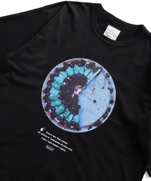 「SHAREEF」 半袖Tシャツ 3 ブラック メンズ_画像6