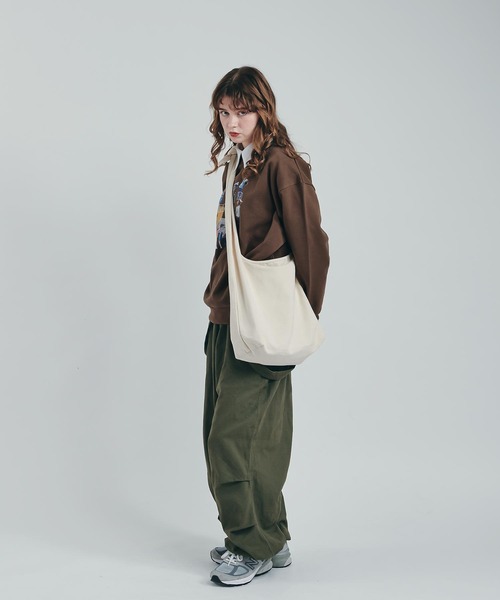 「MUHET」 スウェットカットソー X-LARGE ブラウン レディース_画像2