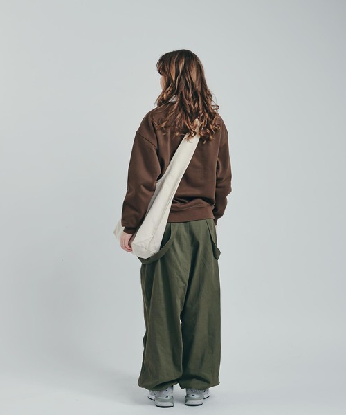 「MUHET」 スウェットカットソー X-LARGE ブラウン レディース_画像3