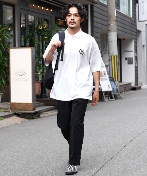 「U.S. POLO ASSN.」 半袖ポロシャツ X-LARGE ホワイト系その他 メンズ_画像4