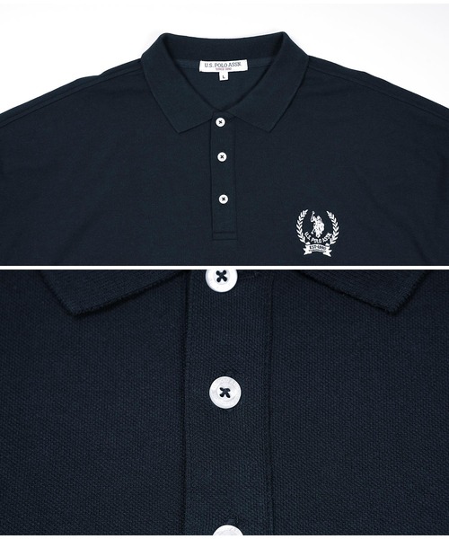 「U.S. POLO ASSN.」 半袖ポロシャツ X-LARGE ホワイト系その他 メンズ_画像5