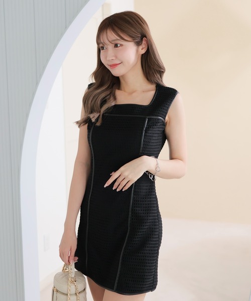 「LIPSERVICE」 ノースリーブワンピース S ブラック レディース_画像7