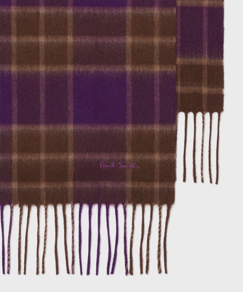 Paul Smithカシミヤ100%マフラー Paul Smith（ポール・スミス） マフラー クラシックチェック カシミヤ