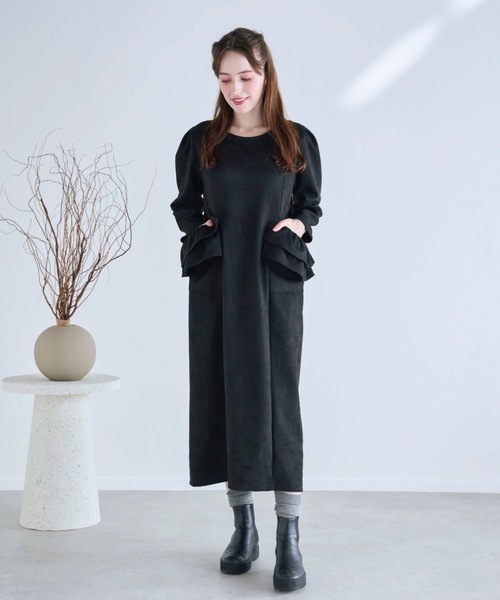 Myu（ミュー） ワンピース BIG FRILL Pocket One-piece ロング丈