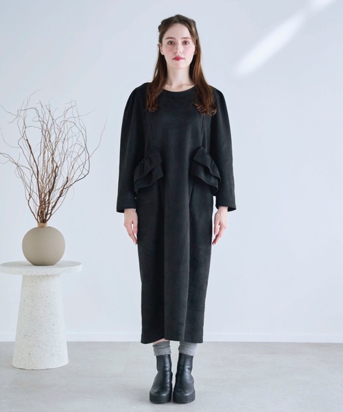 ワンピース myu Myu（ミュー） ワンピース BIG FRILL Pocket One-piece ロング丈