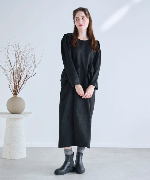 Myu（ミュー） ワンピース BIG FRILL Pocket One-piece ロング丈