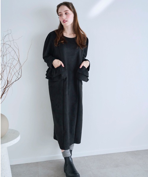 Myu（ミュー） ワンピース BIG FRILL Pocket One-piece ロング丈