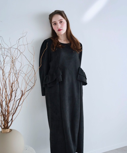Myu（ミュー） ワンピース BIG FRILL Pocket One-piece ロング丈