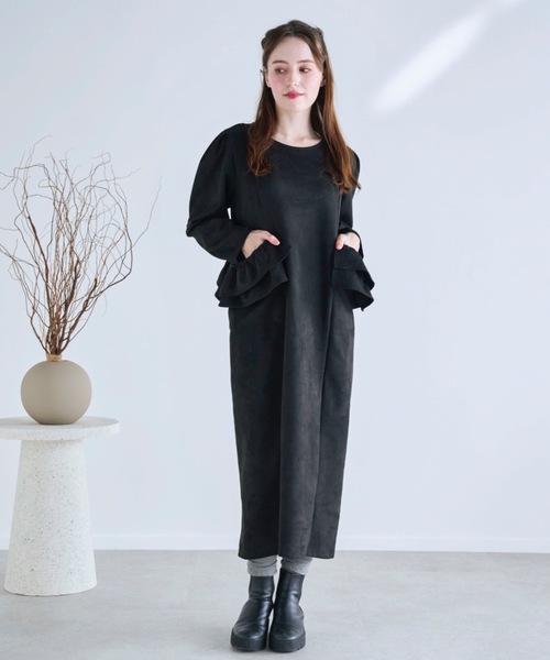 Myu（ミュー） ワンピース BIG FRILL Pocket One-piece ロング丈