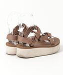 「Teva」 フラットサンダル 23cm ブラ...の詳細画像1