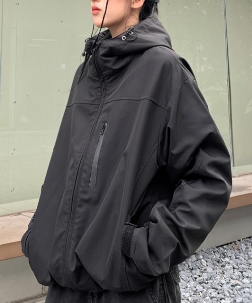 「SEN TOKYO」 マウンテンパーカー L ブラック レディース_画像6