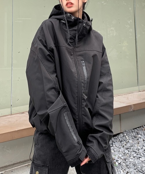 「SEN TOKYO」 マウンテンパーカー L ブラック レディース_画像9