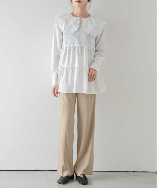 「La-gemme」 長袖ブラウス フリー ブラック レディース_画像2