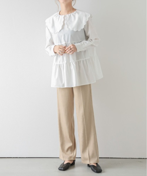 「La-gemme」 長袖ブラウス フリー ブラック レディース_画像3