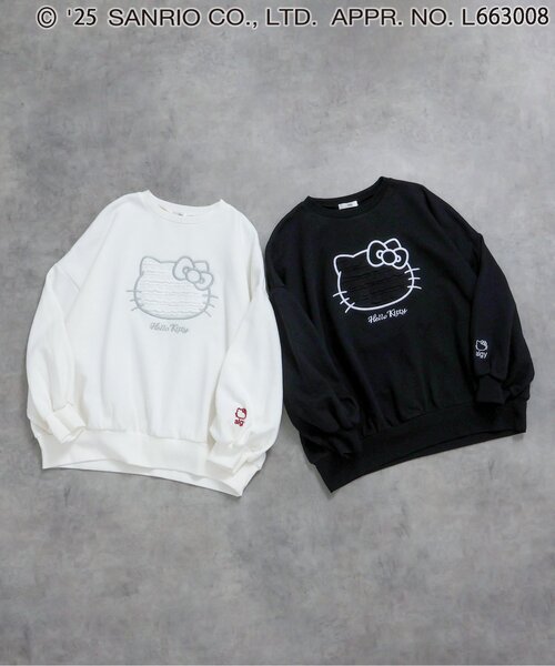 sanrio（サンリオ） トレーナー 「ハローキティ」裏起毛BIGトレーナー